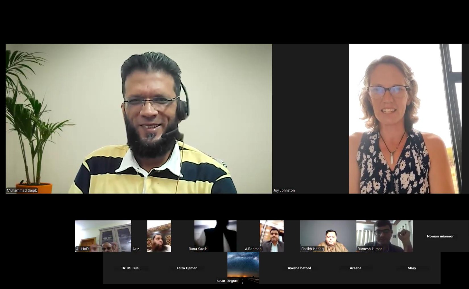 Last month with Joy Johsnston