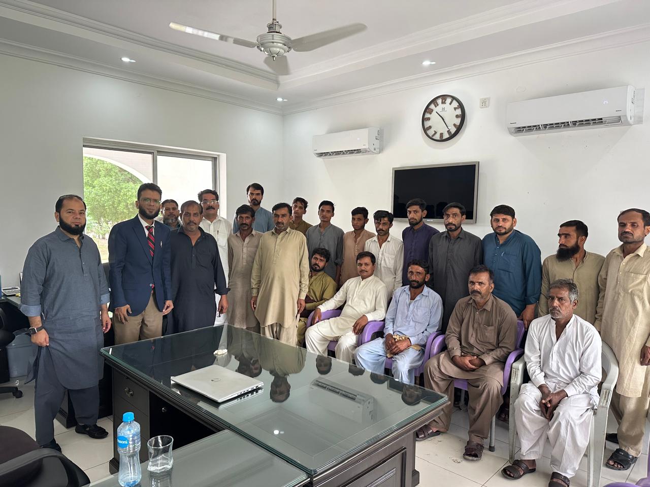 Training session in Muzaffargarh, client is dealing in Poultry Feed Business
